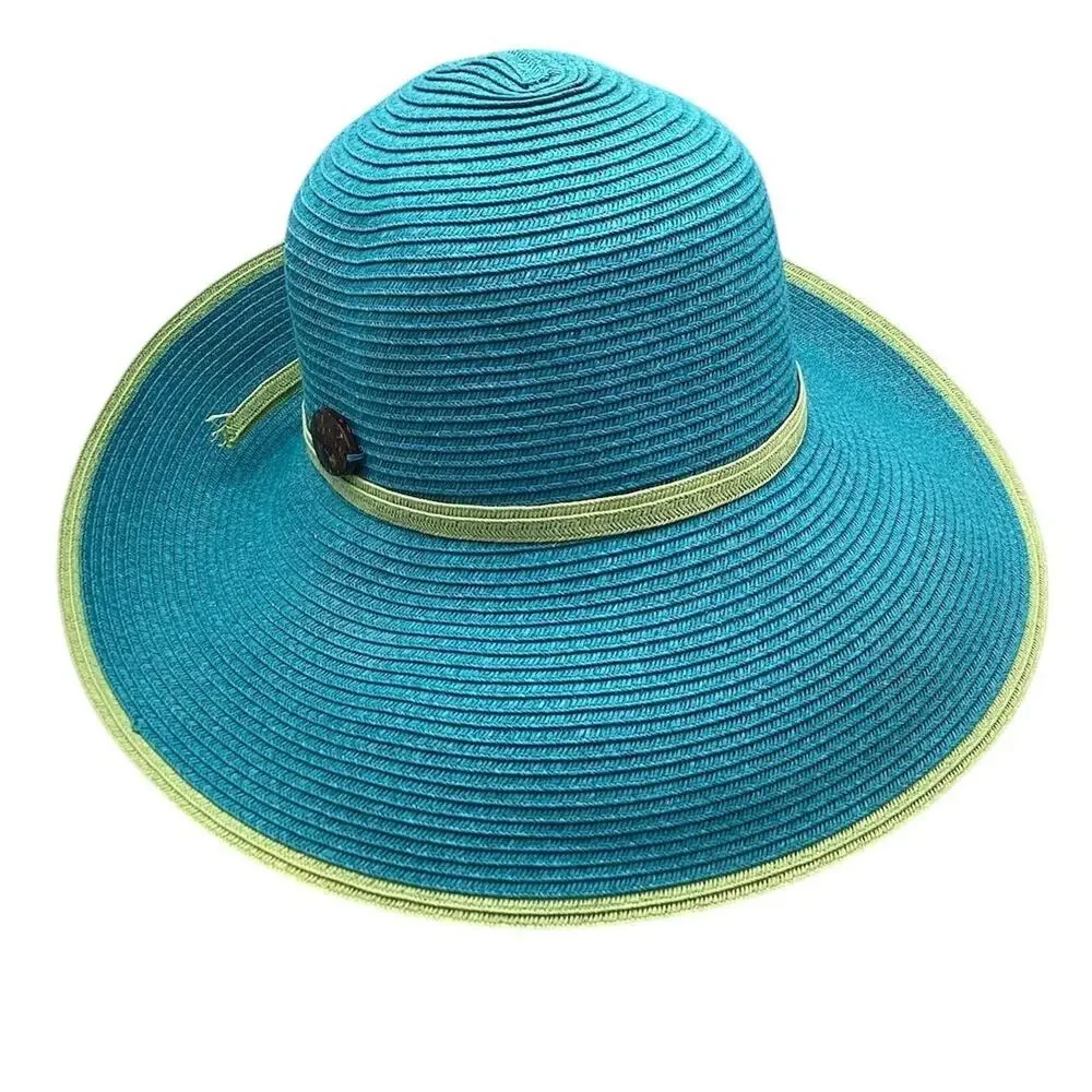 Panama Jack Women's Multicolor Ribbon Floppy Sun Hat One Size